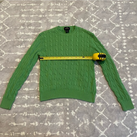 Women’s Brooks Brothers cable-knit sweater size small minor stain - Picture 2 of 5